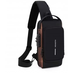 Fashion Locked USB Cross Bag (32x8x16cm)