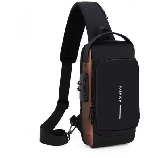 Fashion Locked USB Cross Bag (32x8x16cm)