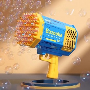 Rocket Bazooka 69 Holes Colorful Leds Bubble Gun