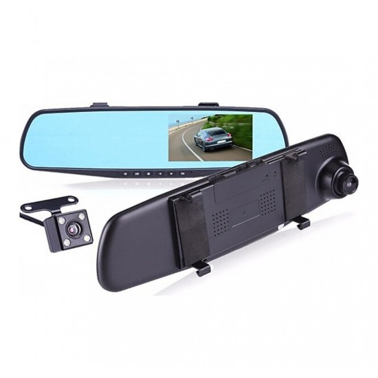 Blackbox DVR Vehicle Camera with Rear Mirror