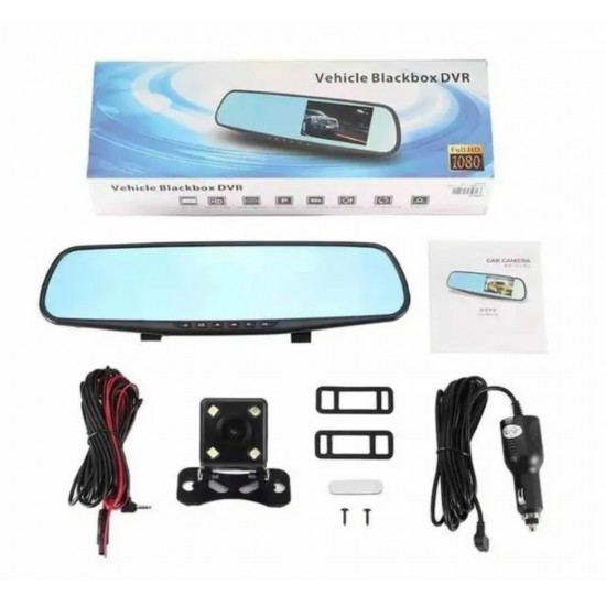 Blackbox DVR Vehicle Camera with Rear Mirror