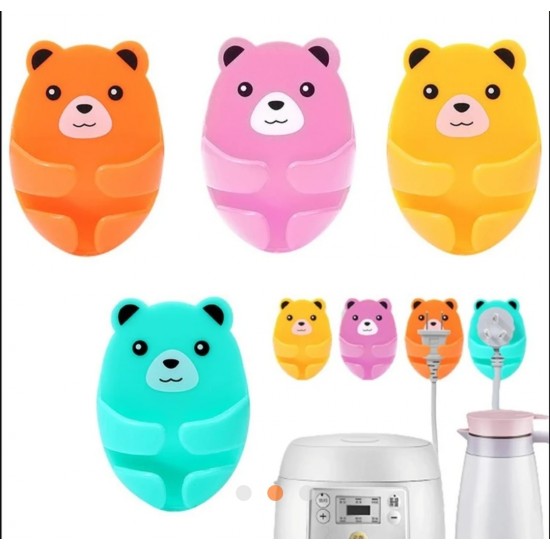 Pack of 4 Bear Cable Holder