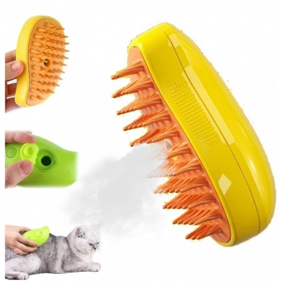 STEAM BRUSH RECHARGEABLE CAT DOG BRUSH