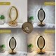 Ellipse Model Romantic Rechargeable Touch Crystal Table Lamp