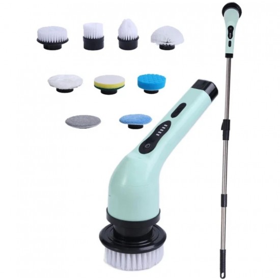 9 in 1  Adjustable Rechargeable Telescopic Brush Scrubber