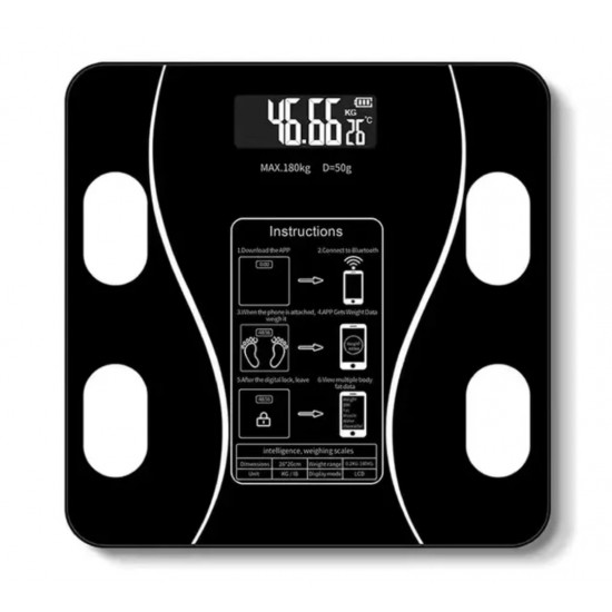 App Controlled Fat&Muscle&Weight Measurement Rechargeable Smart Scale