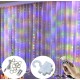 Curtain Hook Remote Led Colorful Christmas Light (3x3m)