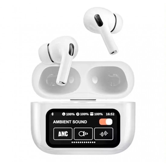 A9 Pro Touch LED Screen ANC Wireless Earphones  