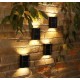 2 Pack Solar LED Double Sided Wall Lamp