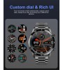LIGE BW0189 Stainless Steel Bluetooth Call Smart Watch