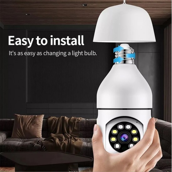 360 Degree Panoramic Wireless IP Bulb Camera