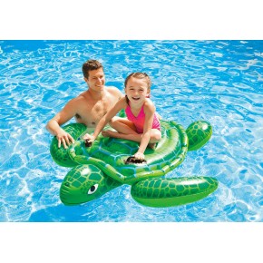 Intex Lil' Sea Turtle Ride-On Inflatable Pool Float 150x127cm 57524EP