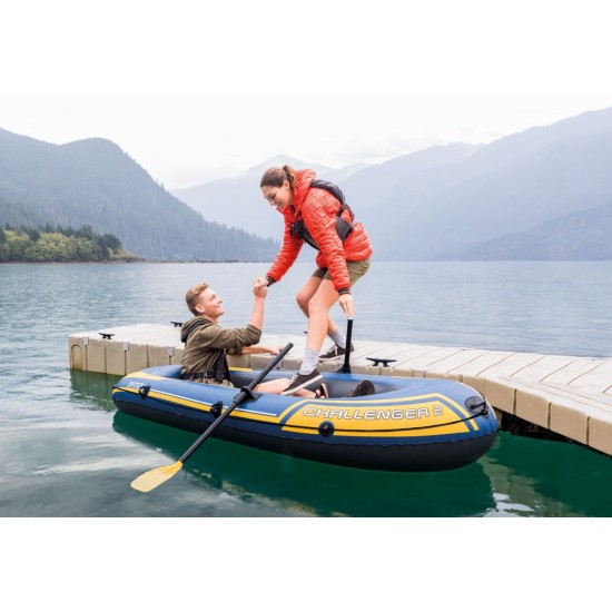 INTEX Challenger 2 Boat Set for 2 Persons 170 Kg 236 cm x 114 cm x 41 cm  68367 