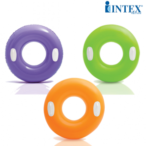 Intex Swim Ring With Handles Pink or Green 76cm 59258