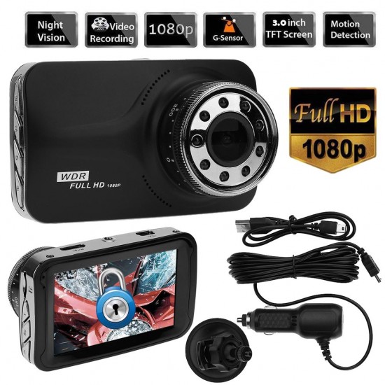 DVR Blackbox Vehicle Camera FHD