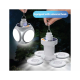 Foldable Solar and USB Rechargeable Emergency Lamp