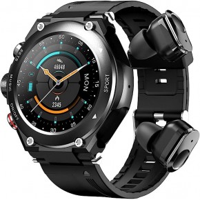 Lemfo T92 Pro Headset Smart Watch Black