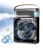Iced Air Cooler Spray Led Light Humidifier Usb Portable Fan