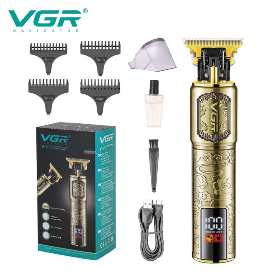 VGR V-073 Professional Hair Trimmer with LED Display