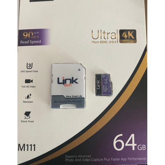 Link Tech M111 64GB MicroSD Memory Card