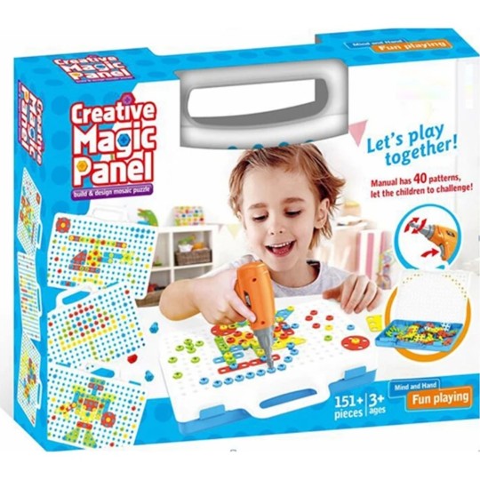 Creative Educational 3D Mosaic Puzzle Build Design Repair Kit with Drill
