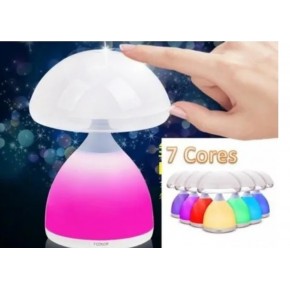 RECHARGEABLE RGB TOUCH CONTROL MUSHROOM LED LAMP