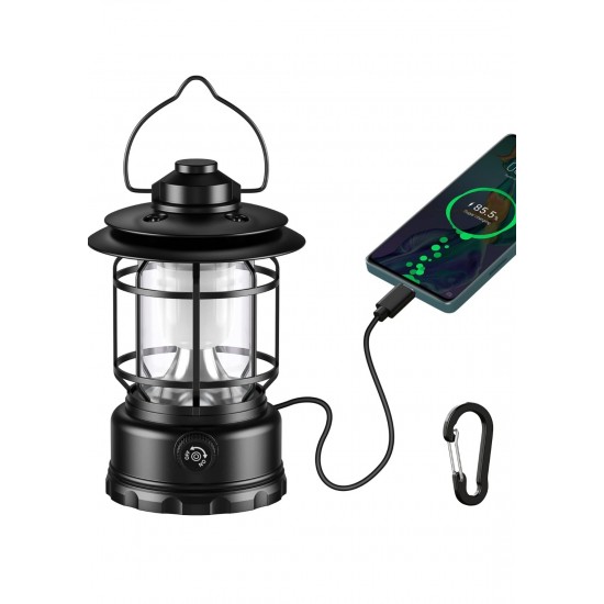 Adjustable Rechargeable Camping Lantern with Powerbank Feature