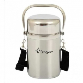 3-PIECE STEEL FOOD THERMOS