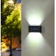 2 Pieces Solar Double Sided LED Wall Lamp