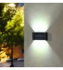 2 Pieces Solar Double Sided LED Wall Lamp