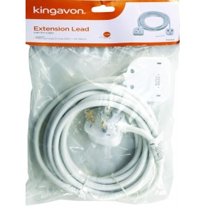 Kingavon Extention Cable Single Socket 5 M