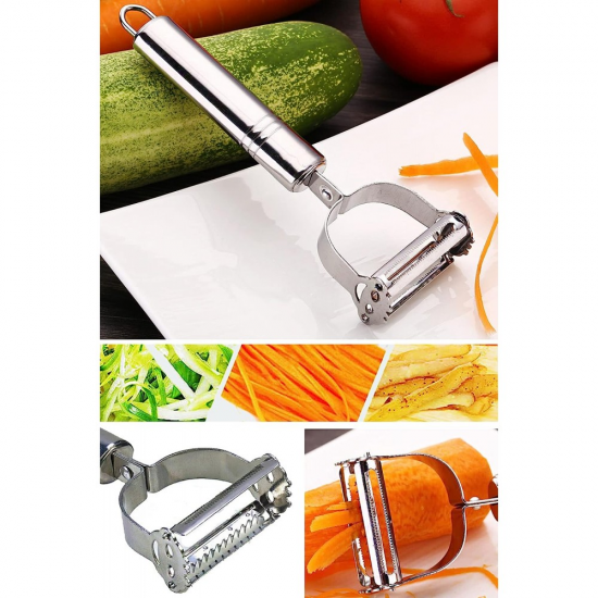 Double Sided Peeler and Julienne Chopper