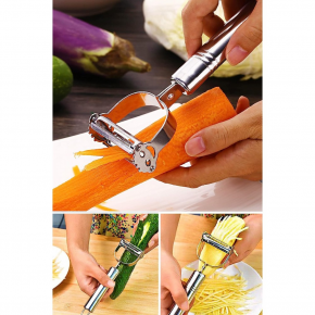 Double Sided Peeler and Julienne Chopper