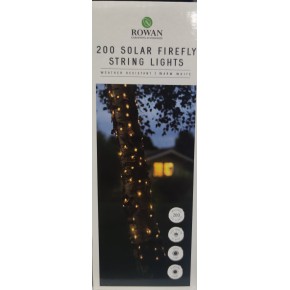 Outdoor 200 Solar Firefly String Led Lights Warm White