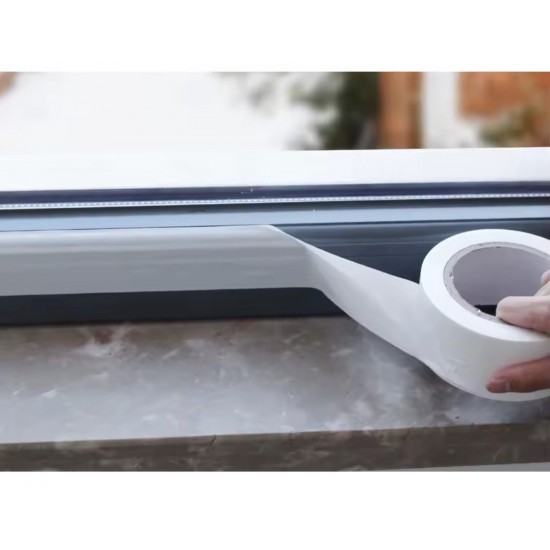 Water, Wind, Sound, Dust Proof Tape White (Pack of 2) (5cmx4.5m)