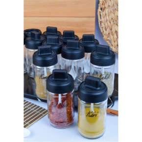 Long Spice Rack with Lockable Spoon