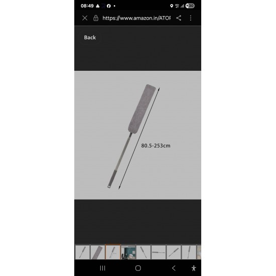 MAGIC MICROFIBER MOP 2.5 m + 1 Spare Cloth