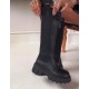 Faux Leather Women's Boots