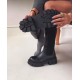 Faux Leather Women's Boots