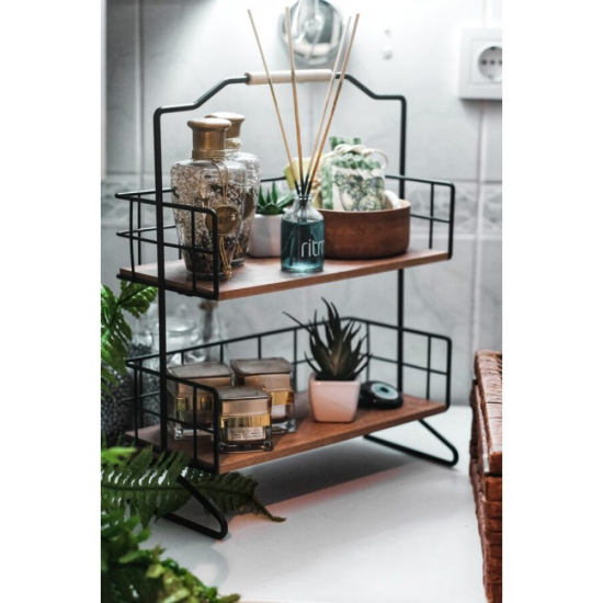 BATHROOM COSMETIC TABLE TOP SHELF