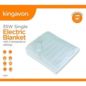 Kingavon 35W Single Electric Blanket - 120 x 60cm