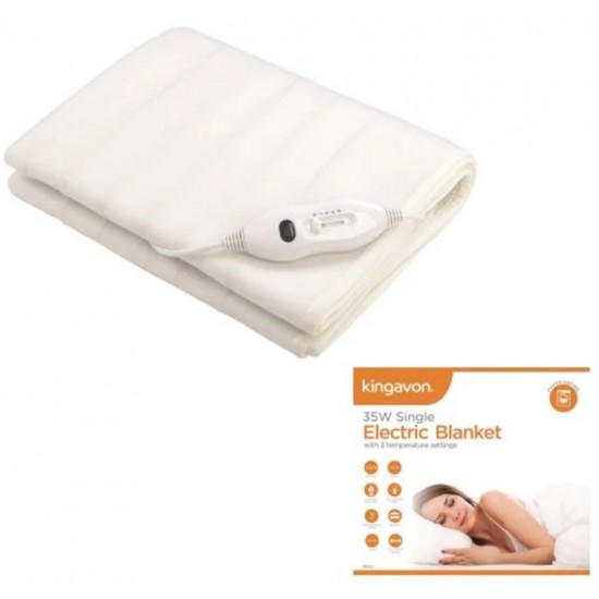 Kingavon 35W Single Electric Blanket - 120 x 60cm