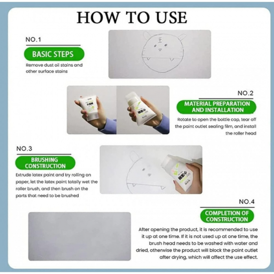 WALL PATCH AND REPAIR ROLLER JOINT FILLER BRUSH