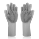 2 PIECES SILICONE DISHWASHING GLOVES