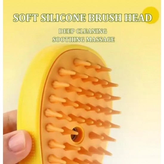 STEAM BRUSH RECHARGEABLE CAT DOG BRUSH