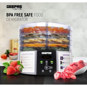 Geepas 5 Tier Digital Food Dehydrator, 520W 