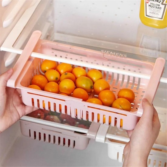 3in1 Adjustable Refrigerator Strainer Shelf and Egg Organizer