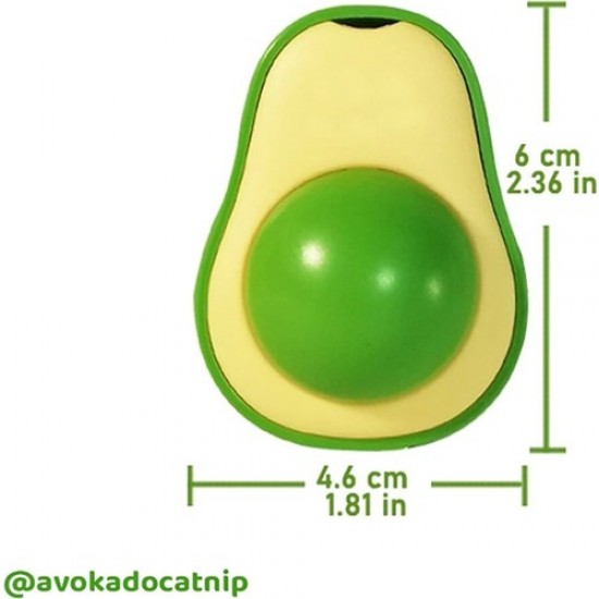 Avocado Shape Natural Cat Licking Ball