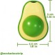 Avocado Shape Natural Cat Licking Ball