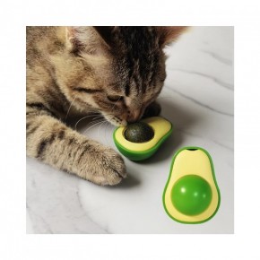 Avocado Shape Natural Cat Licking Ball